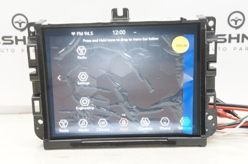 2019-20 Jeep Cherokee Uconnect 8.4'' Display Audio Radio Receiver 68297446AG OEM - Alshned Auto Parts