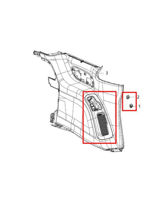 2017-20 Chrysler Pacifica Rear Left Quarter Panel Built-In Vacuum Cleaner Switch - Alshned Auto Parts