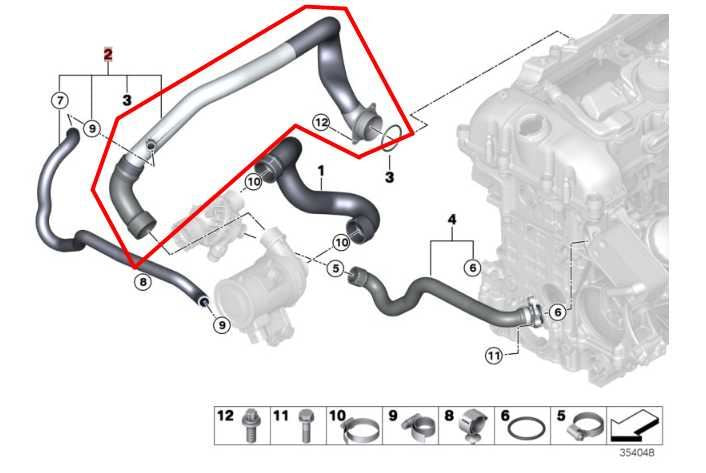 14-18 BMW X5 xDrive35i 3.0L Engine Coolant Water Feed Tube Hose Pipe 11537649304 - Alshned Auto Parts
