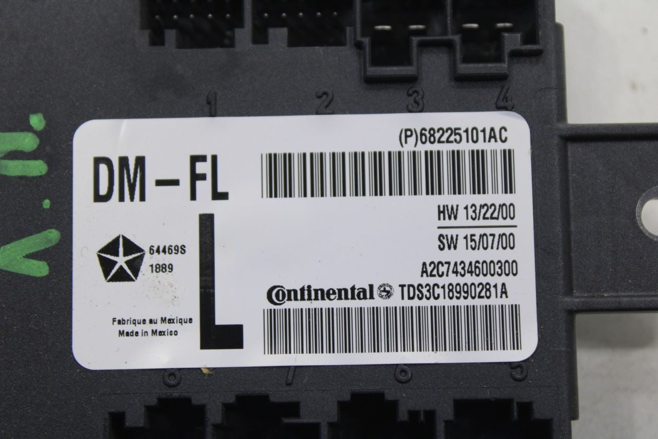 2014-2024 Ram 1500 Classic Crew Cab Front Left Door Control Module 68225101AC - Alshned Auto Parts