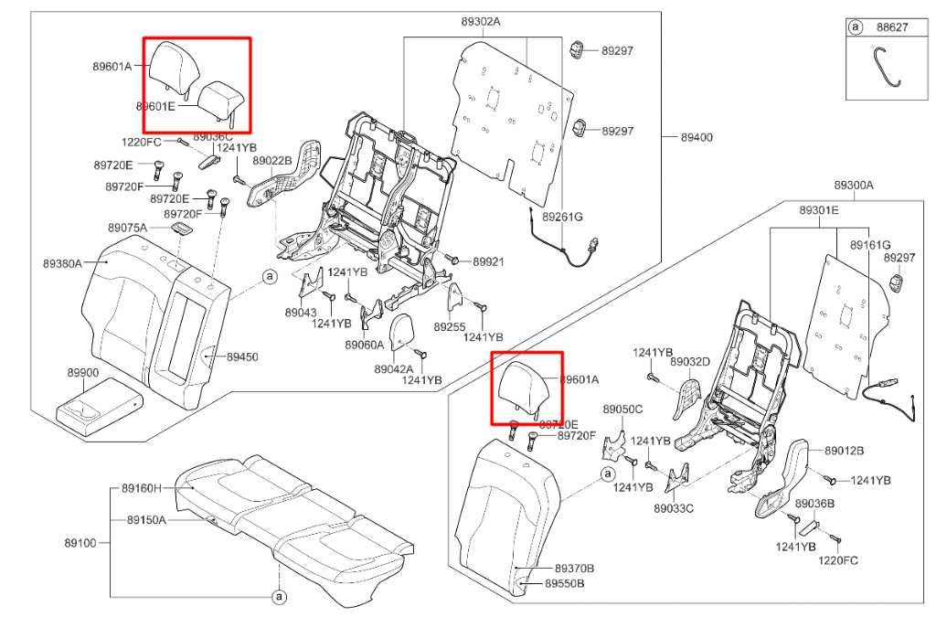 23-25 Kia Sportage Hybrid EX Rear Seat Right and Left Side 2nd Row Headrest Set - Alshned Auto Parts