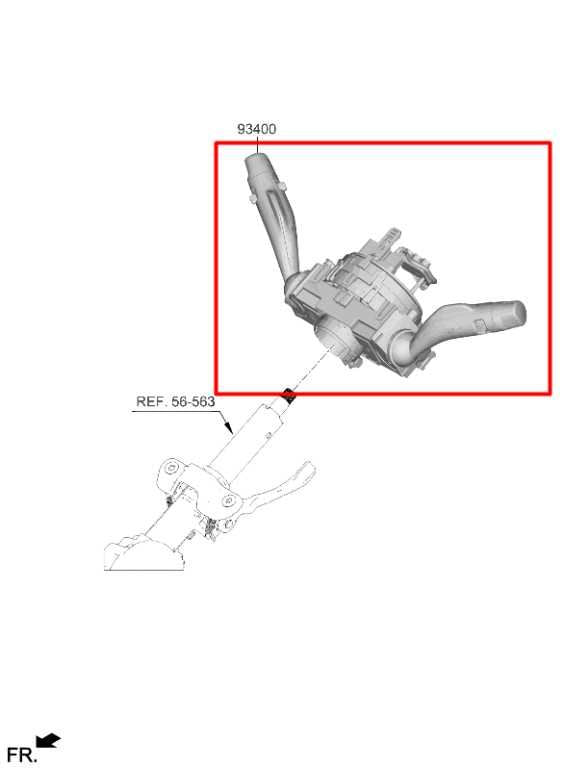 23-24 Kia Sportage Hybrid EX 1.6L Steering Column Light Turn Signal Wiper Switch - Alshned Auto Parts