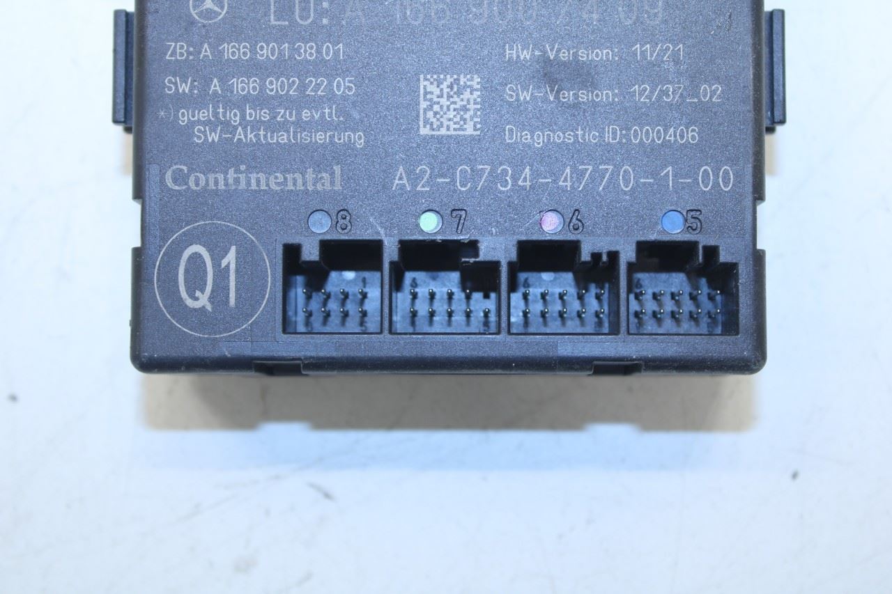 2012-2015 Mercedes-Benz ML350 Front Left Door Control Module 166-900-74-09 OEM - Alshned Auto Parts