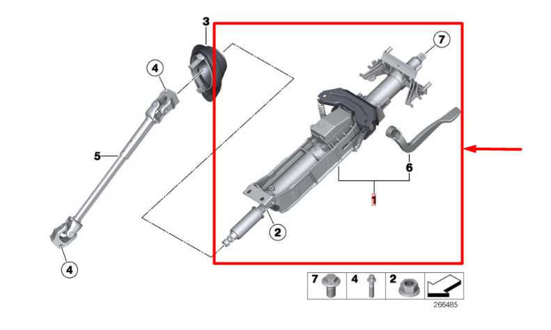 2015-2016 BMW 435i Gran Coupe Manual Adjustment Steering Column 32306858559 OEM - Alshned Auto Parts