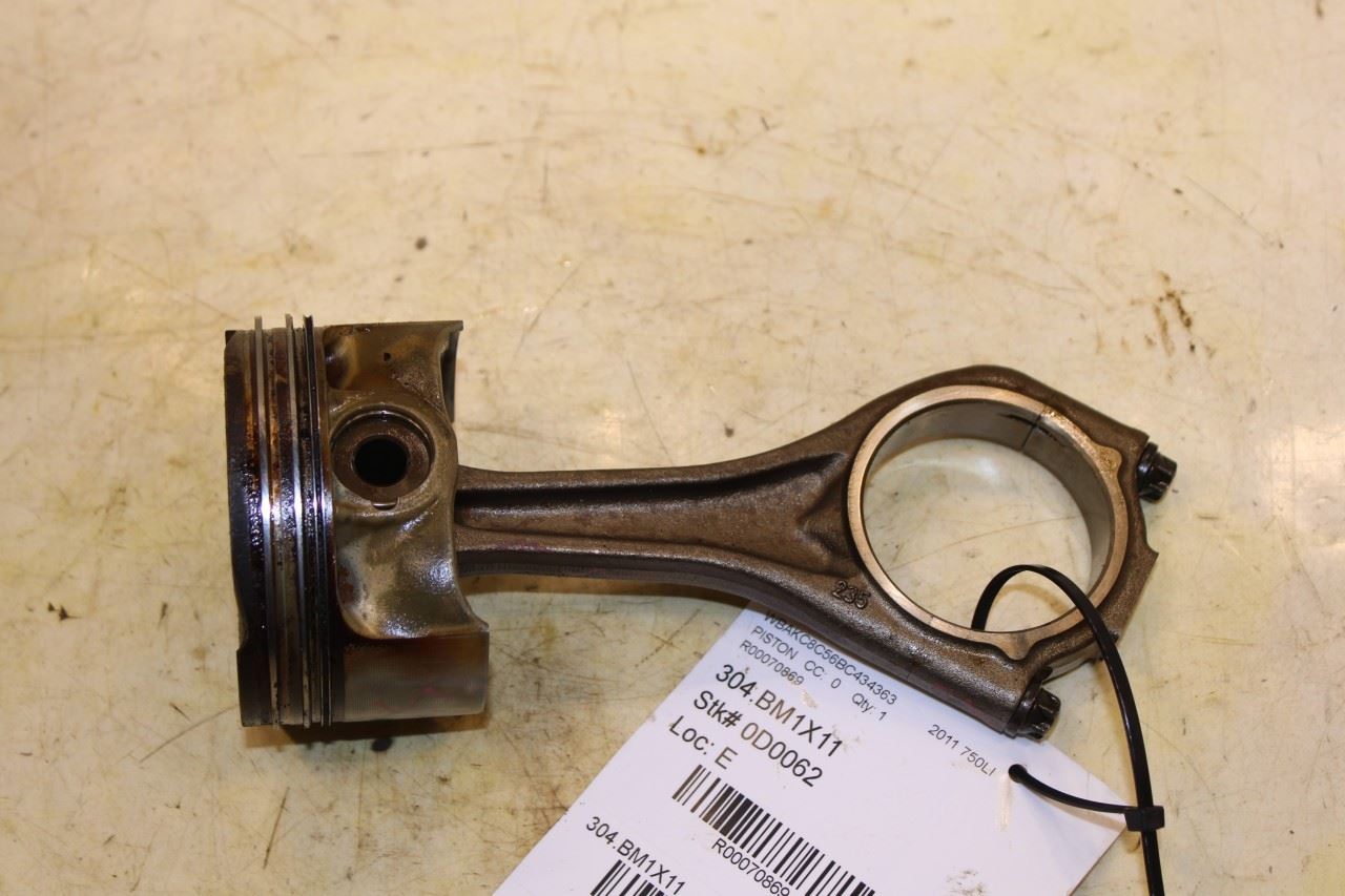 2010-12 BMW 750Li xDrive 4.4L Engine Piston Left 3 w/ Connecting Rod 11257613626 - Alshned Auto Parts