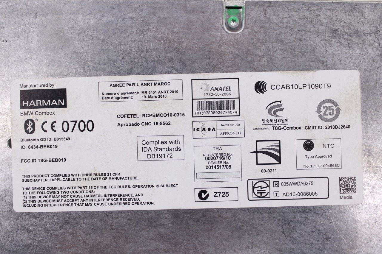 2011-2016 Mini Countryman Cooper S Harman Telematics Mobile Phone Control Module10