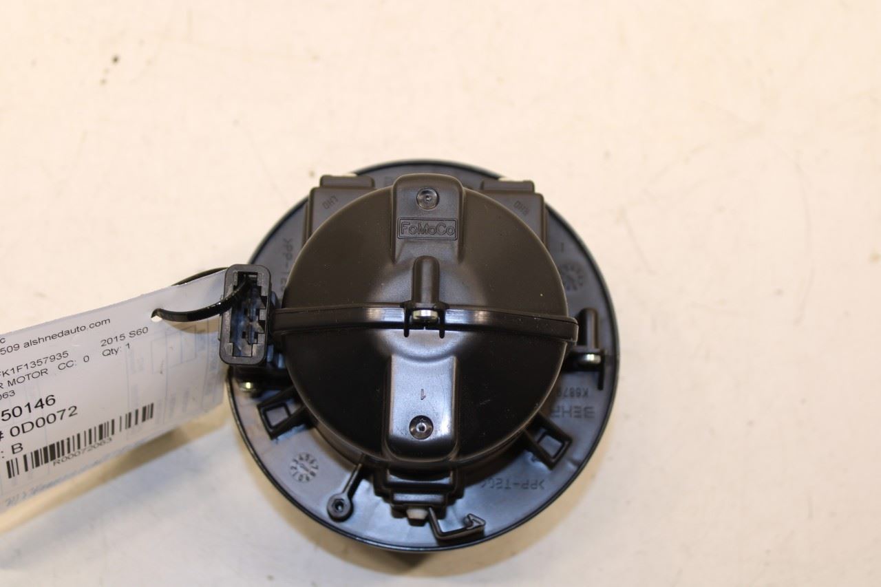 2015-2018 Volvo S60 T5 Premier 2.0L HVAC AC Blower Fan Motor 31291516 OEM - Alshned Auto Parts