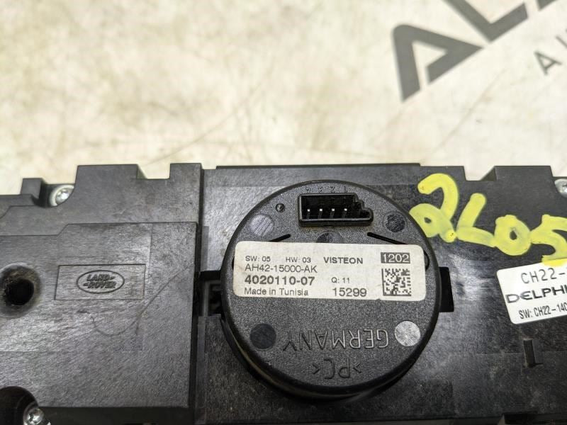 2010-2016 Land Rover LR4 Navigation Audio Radio Control Panel with Clock - Alshned Auto Parts