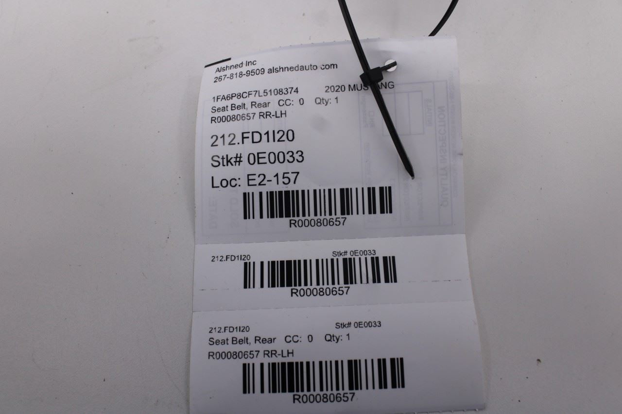 2018-2023 Ford Mustang GT 5.0L Rear Driver Left Side 2nd Row Seat Belt Retractor - Alshned Auto Parts