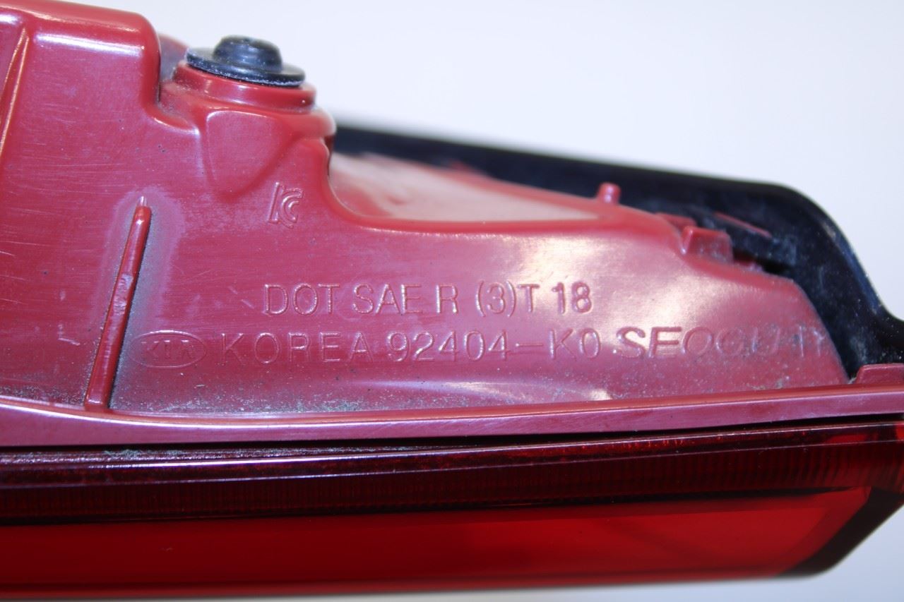 2020-2022 KIA Soul LX Rear Right Passenger Side Tail Light Lamp 92404-K0000 OEM - Alshned Auto Parts