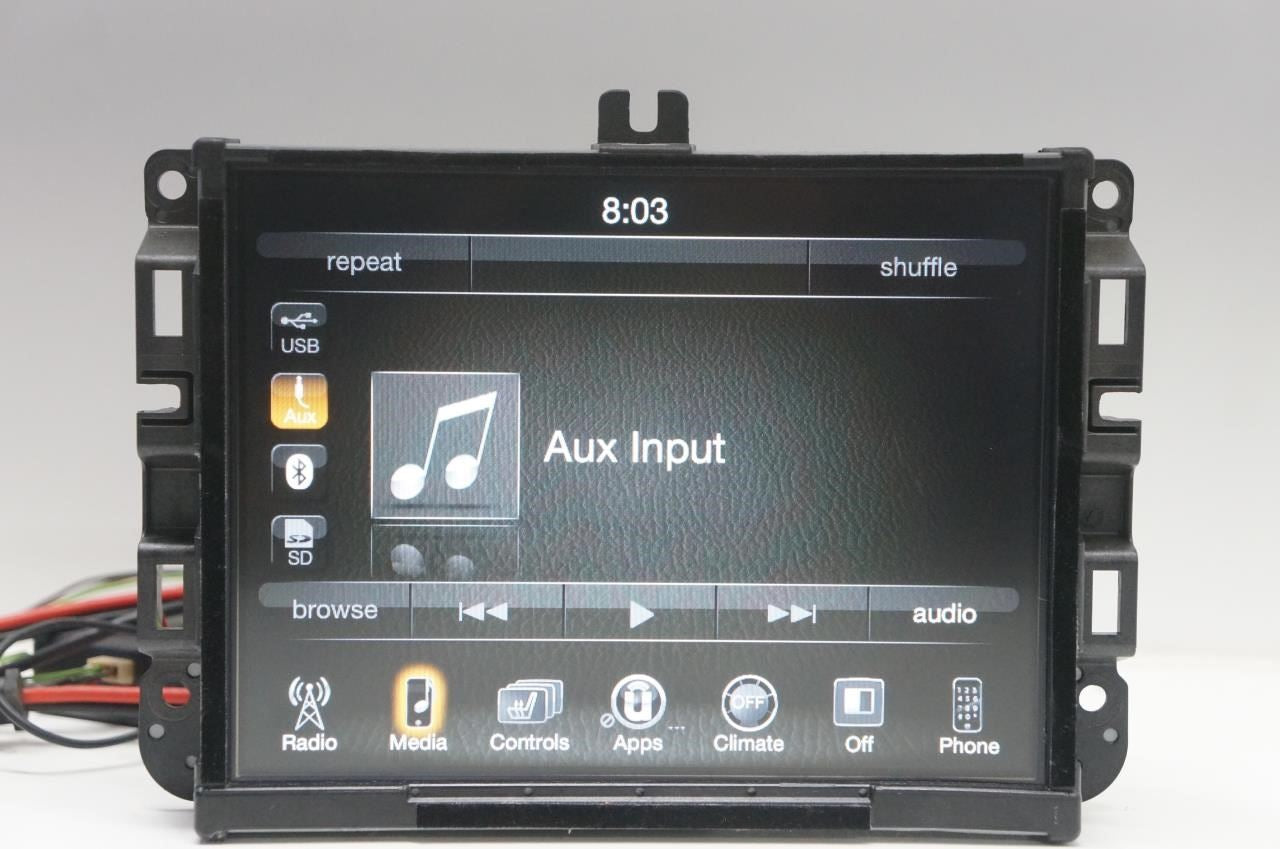 2015 Jeep Cherokee Radio Receiver Uconnect w 8.4 Display 68238621AG *ReaD*AS-IS* - Alshned Auto Parts