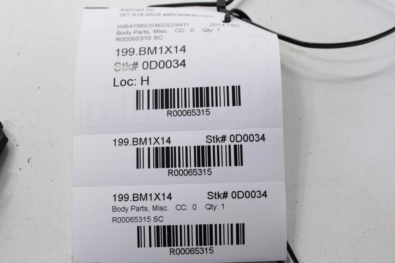 10-15 BMW 750i xDrive Rear RH Door Run Channel Belt Outer Inner Molding Seal Set - Alshned Auto Parts