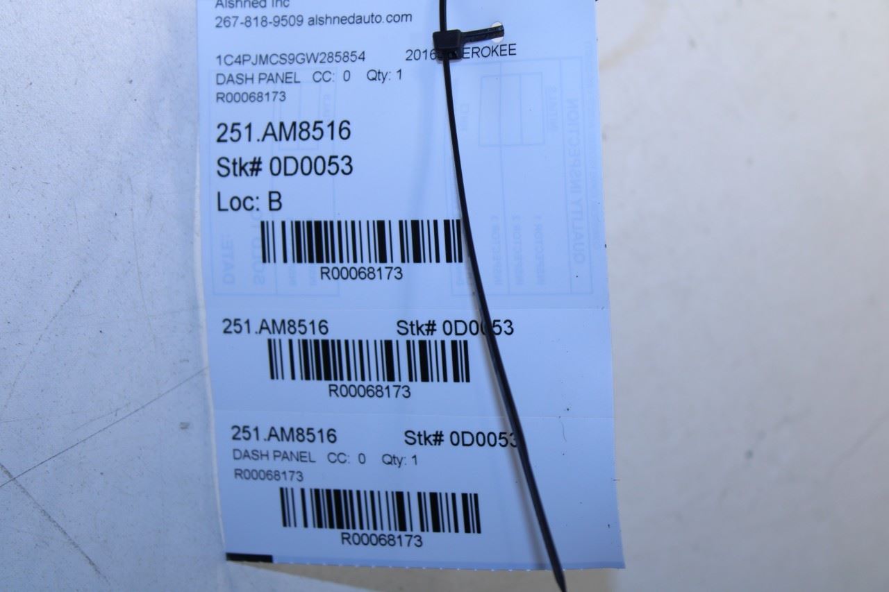 2014-18 Jeep Cherokee 75th Anniversary Dash Center Screen Bezel Trim w/ Air Vent - Alshned Auto Parts