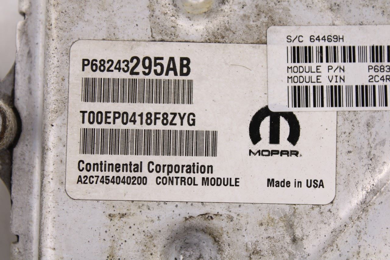 2016-2020 Dodge Grand Caravan GT 3.6L Engine Computer Control Module ECU ECM OEM6
