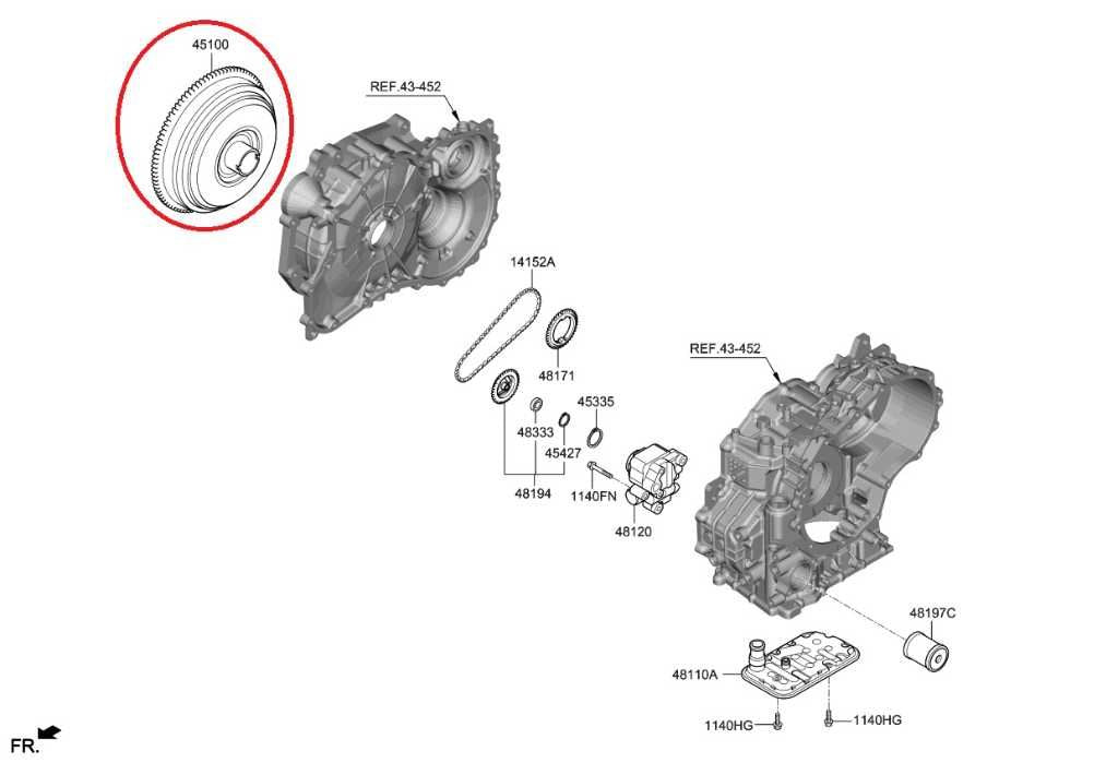 19-24 Kia Forte LXS 2.0L FWD Automatic Transmission Torque Converter 45100-2H100 - Alshned Auto Parts