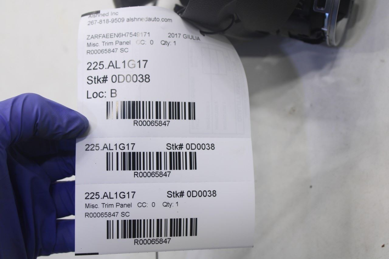 2017-22 Alfa Romeo Giulia Ti AWD Rear Center Console Air Vent Grille 01561291680 - Alshned Auto Parts