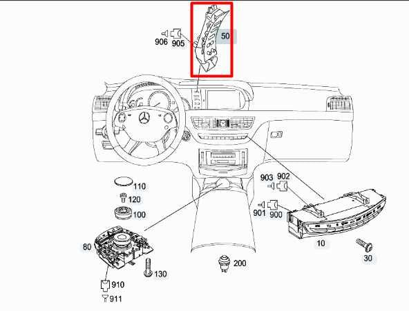 2010-2013 Mercedes-Benz S550 Instrument Cluster Control Switch 221-821-56-51 OEM - Alshned Auto Parts