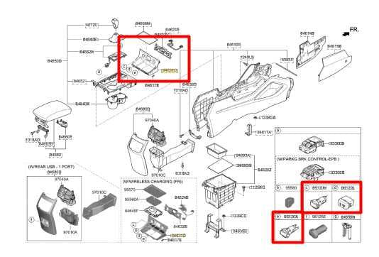 2015-21 Hyundai Tucson Value Console Bin Tray w/ Power Outlets and USB AUX Port - Alshned Auto Parts