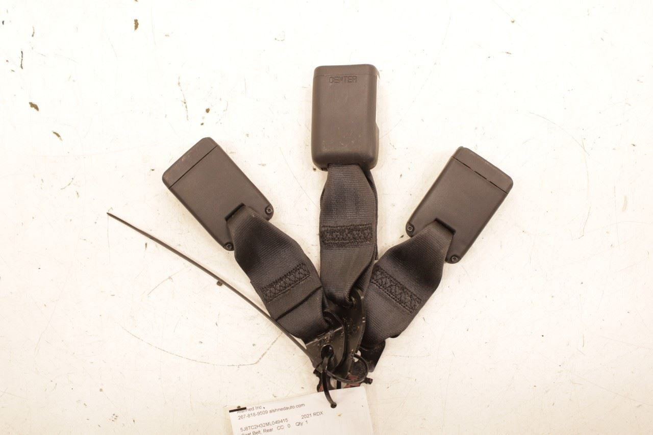2019-21 Acura RDX SH-AWD Rear Right Left and Center 2nd Row Seat Belt Buckle Set - Alshned Auto Parts