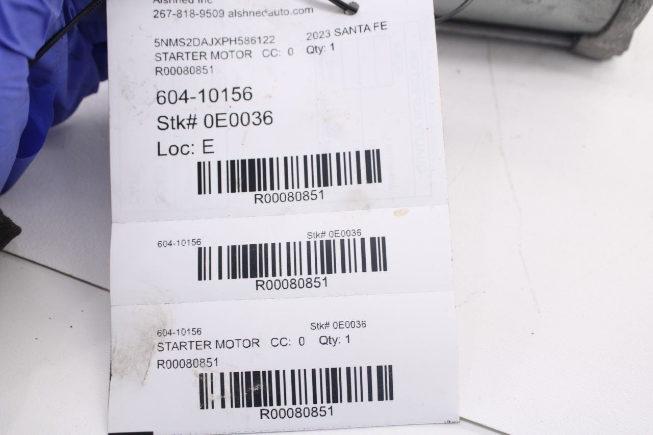 2021-2023 Hyundai Santa Fe SEL 2.5L Engine Starter Motor 36100-2S010 OEM8
