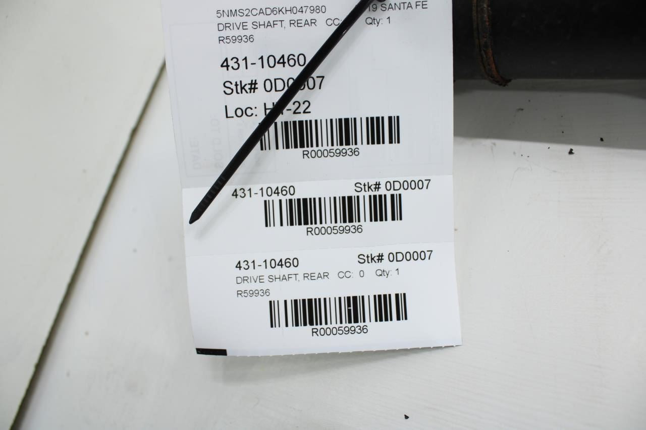 2019-2020 Hyundai Santa Fe 2.4L AWD Rear Drive Shaft Propeller 49300-S1050 OEM - Alshned Auto Parts