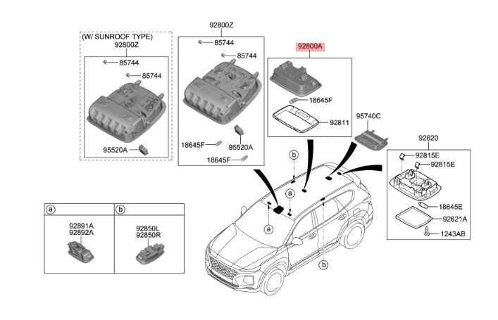 2019-2023 Hyundai Santa Fe Rear Interior Dome Light Reading Lamp 92850-C5000 OEM - Alshned Auto Parts