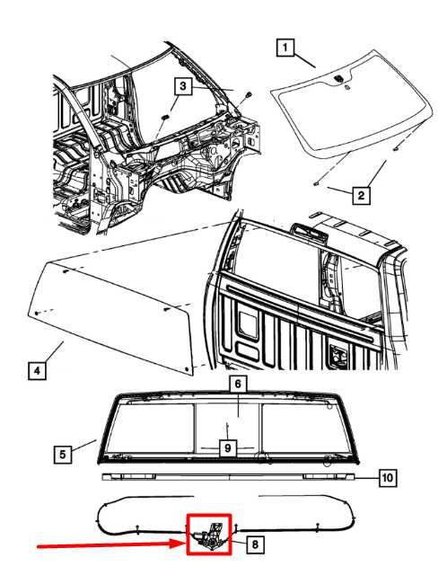 11-14 Ram 1500 Crew Cab Laramie Rear Back Sliding Window Power Motor 68054772AA - Alshned Auto Parts