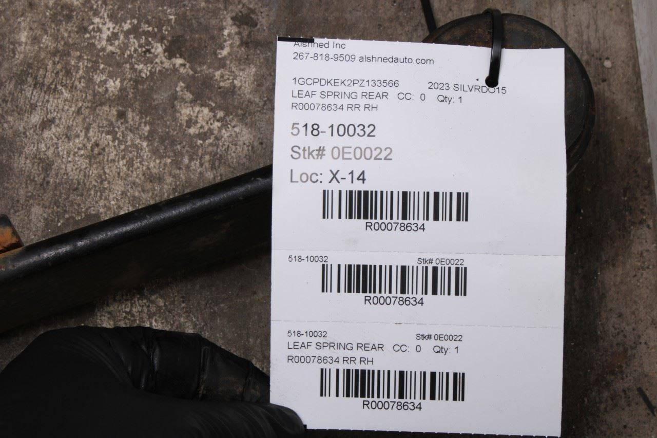 2019-24 Chevrolet Silverado LT-L 2.7L 4WD Rear Passenger Right Side Leaf Spring - Alshned Auto Parts