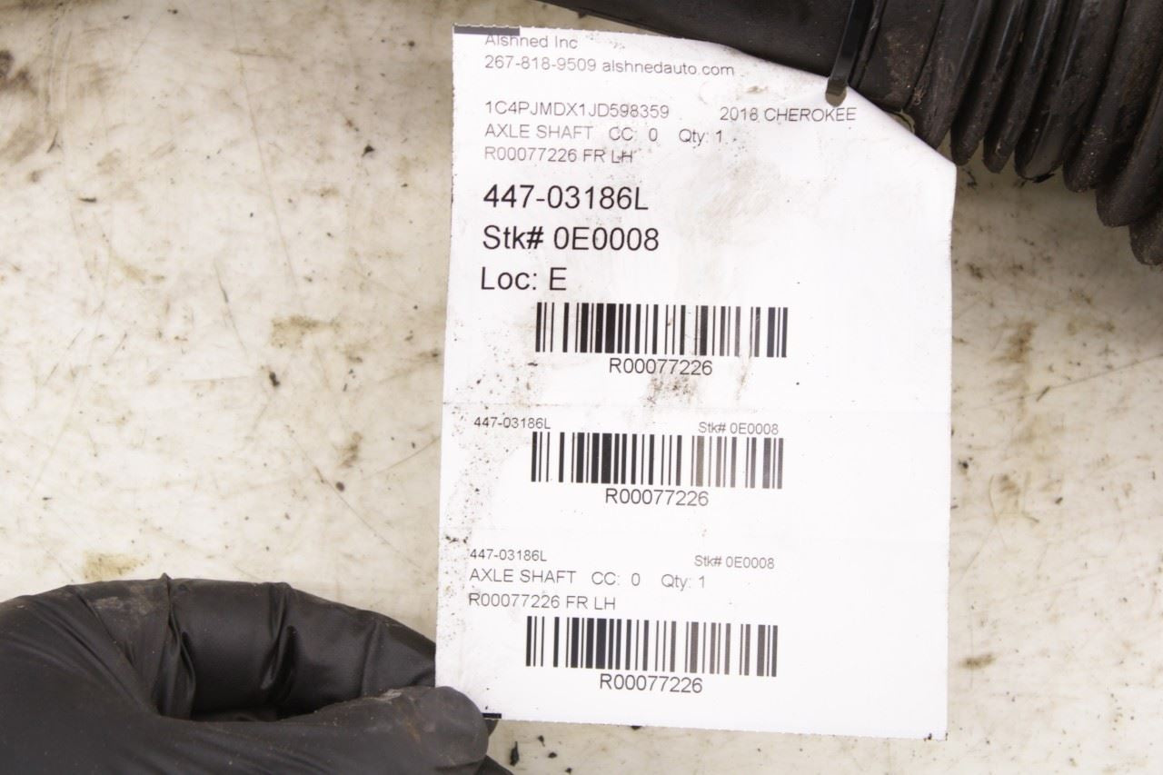 16-18 Jeep Cherokee Limited 4x4 Front Left Driver Side CV Axle Drive Half Shaft - Alshned Auto Parts