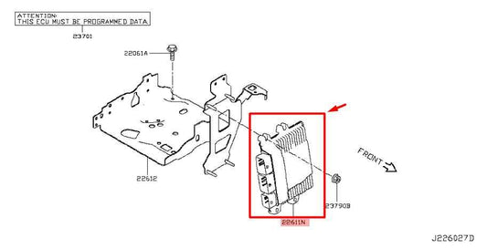 17-22 Nissan Rogue Sport Engine Computer Control Module ECU ECM 23703-DF47D OEM - Alshned Auto Parts