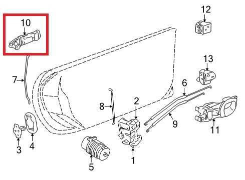 97-04 Chevrolet Corvette Front Right and Left Side Door Exterior Handle 10244583 - Alshned Auto Parts