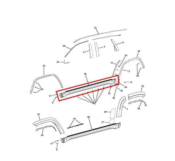 2014-2021 Jeep Grand Cherokee Limited Left Side Rocker Panel Molding 5NP51RXFAA - Alshned Auto Parts