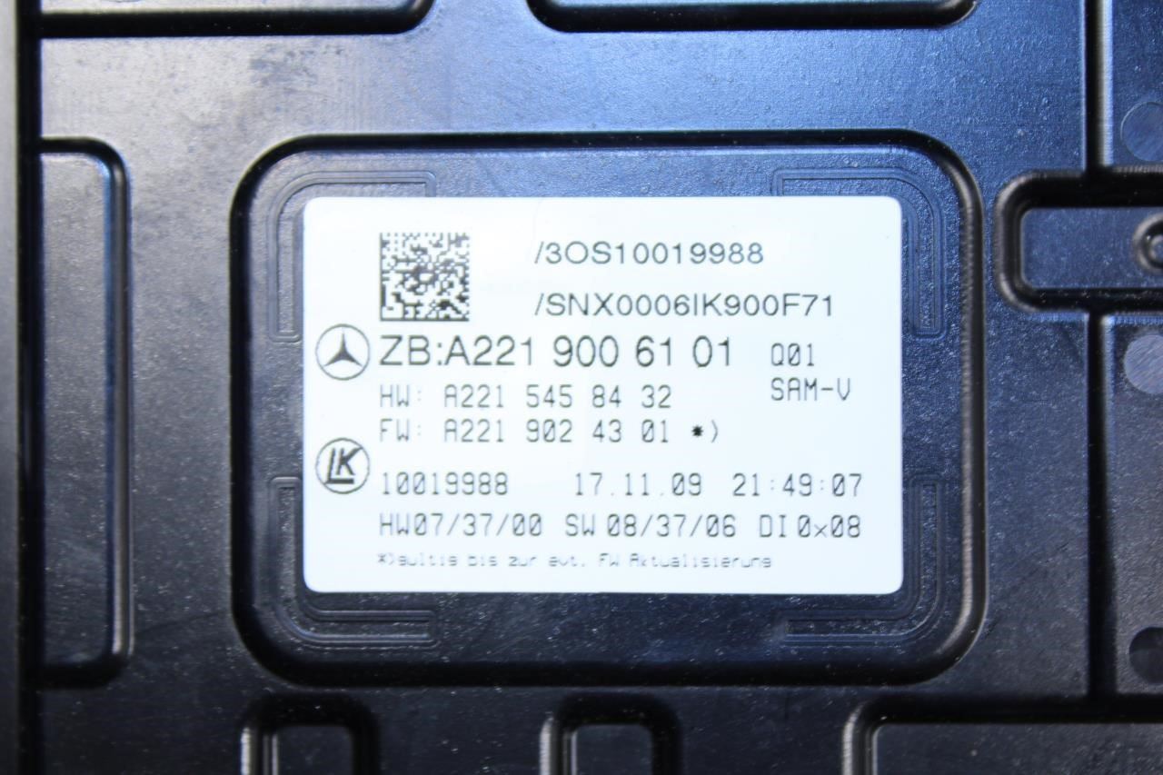 07-10 Mercedes-Benz S550 Under Hood Fuse Relay Junction Box w/ SAM 221-545-16-01 - Alshned Auto Parts