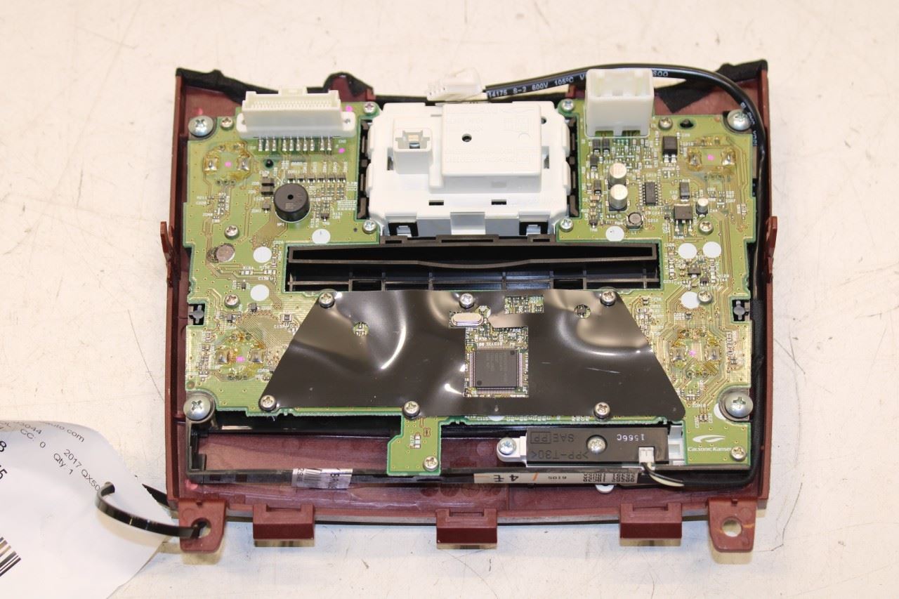2014-2017 Infiniti QX50 Clock Radio Faceplate Temperature Climate Control Panel - Alshned Auto Parts