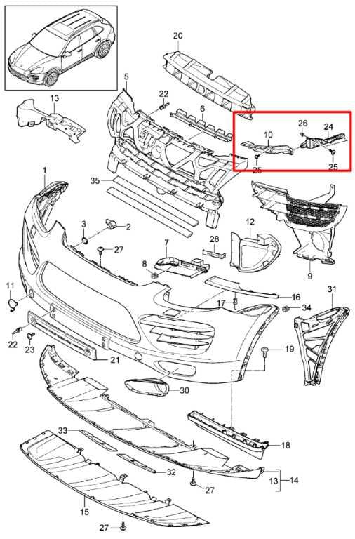 2011-14 Porsche Cayenne S Front Bumper RH LH Side Support Rail Mount Bracket Set1
