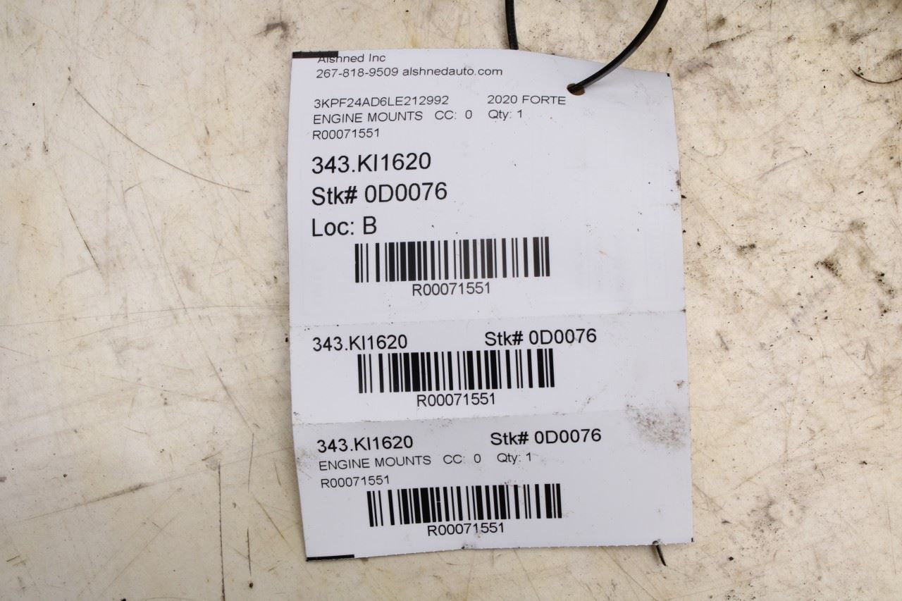 19-24 Kia Forte LXS 2.0L Front Engine Torque Roll Rod Mount Bracket 21950-M6150 - Alshned Auto Parts