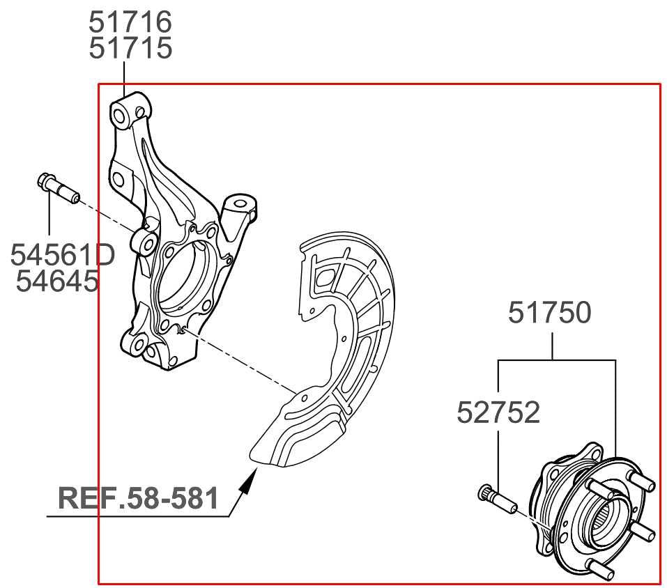 16-20 KIA Optima LX Front Left Driver Side Side Spindle Knuckle Hub 51715-C1000 - Alshned Auto Parts