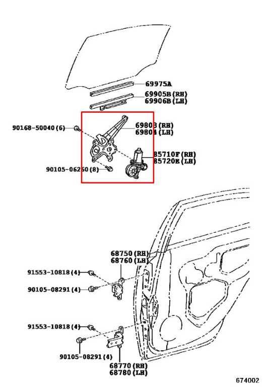 2006-2013 Lexus IS250 Rear Right Passenger Side Door Window Regulator w/ Motor - Alshned Auto Parts