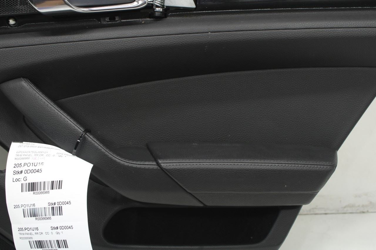 2011-2016 Porsche Panamera 4 Rear Right Passenger Door Trim Panel 970555914017P8 - Alshned Auto Parts