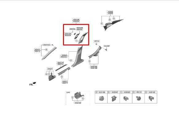 2020-22 Hyundai Sonata SE Left Center B-Pillar Upper Trim Cover 85830-L0000-MMH - Alshned Auto Parts