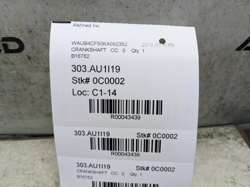 2018-2022 Audi S5 Sportback 3.0L Engine Crankshaft 06M-105-019-AK OEM - Alshned Auto Parts