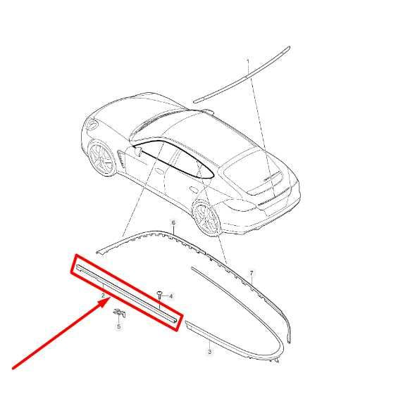 2010-16 Porsche Panamera FR RH Door Window Belt Outer Molding 970-537-156-08-041 - Alshned Auto Parts