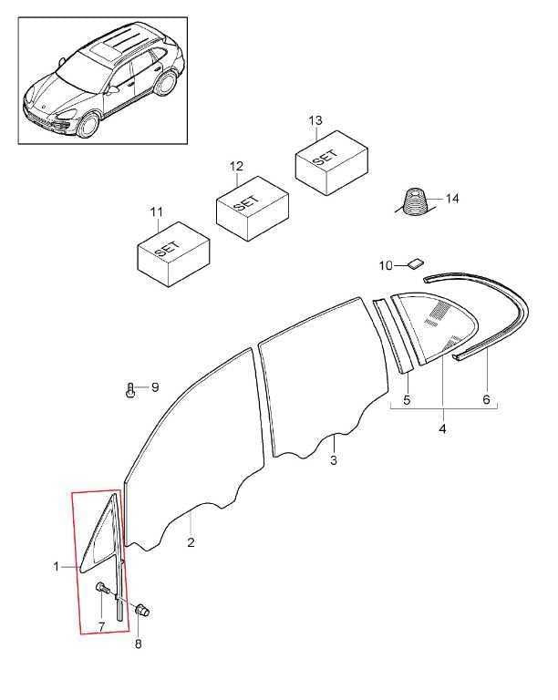 2011-2018 Porsche Cayenne S Front Right Door Window Vent Glass 95854231207 *ReaD - Alshned Auto Parts