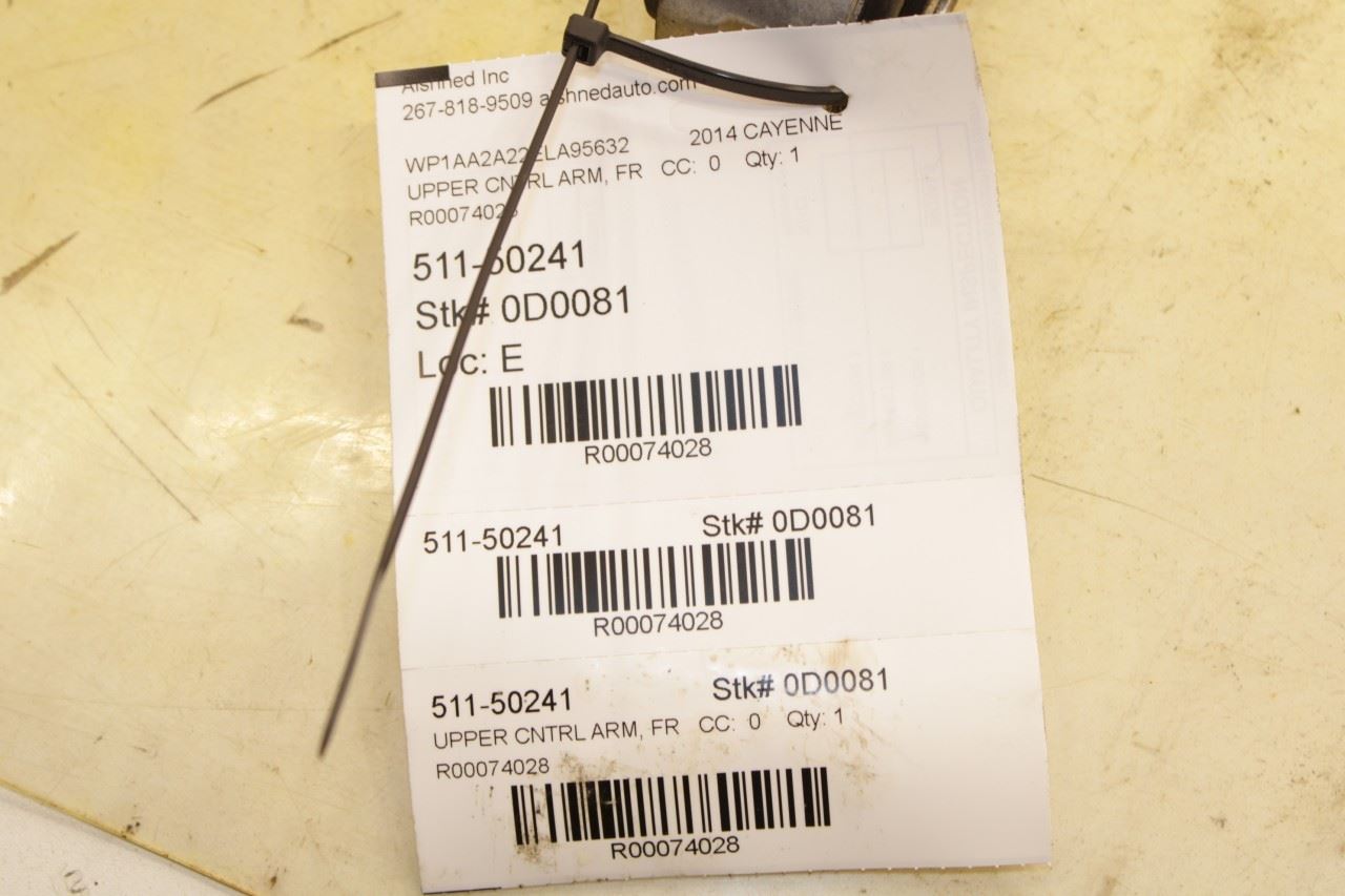 2011-18 Porsche Cayenne Platinum AWD Front Suspension RH or LH Upper Control Arm - Alshned Auto Parts