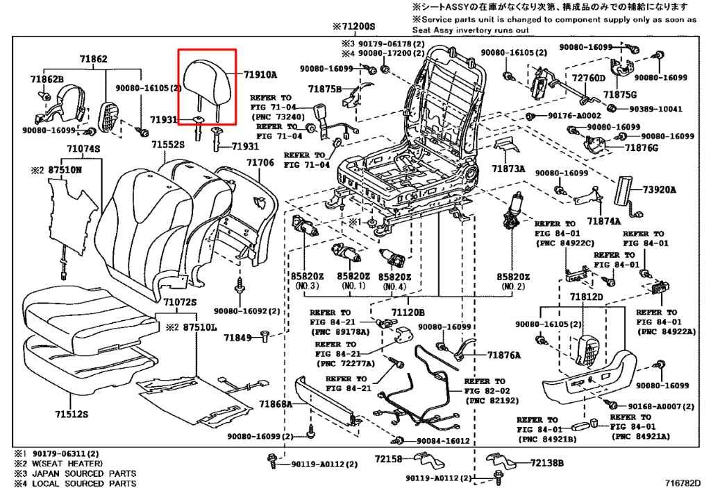 10-11 Toyota Camry LE Front Right and Left Side Seat Headrest Set 71910-06552-B0 - Alshned Auto Parts