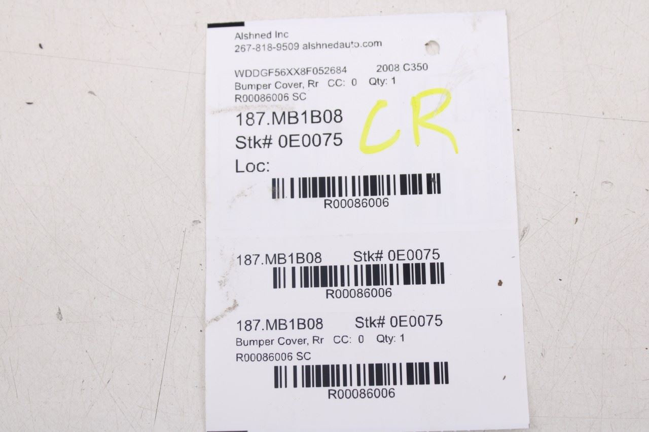 2008-2011 Mercedes-Benz C350 Sport Rear Bumper Cover 20488529259999 OEM *ReaD* - Alshned Auto Parts