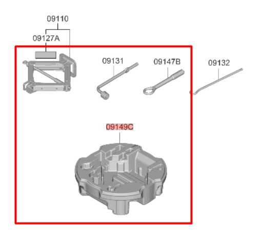 16-23 Hyundai Elantra SEL Lift Jack and Tool Kit w/ Foam Holder Container *ReaD* - Alshned Auto Parts