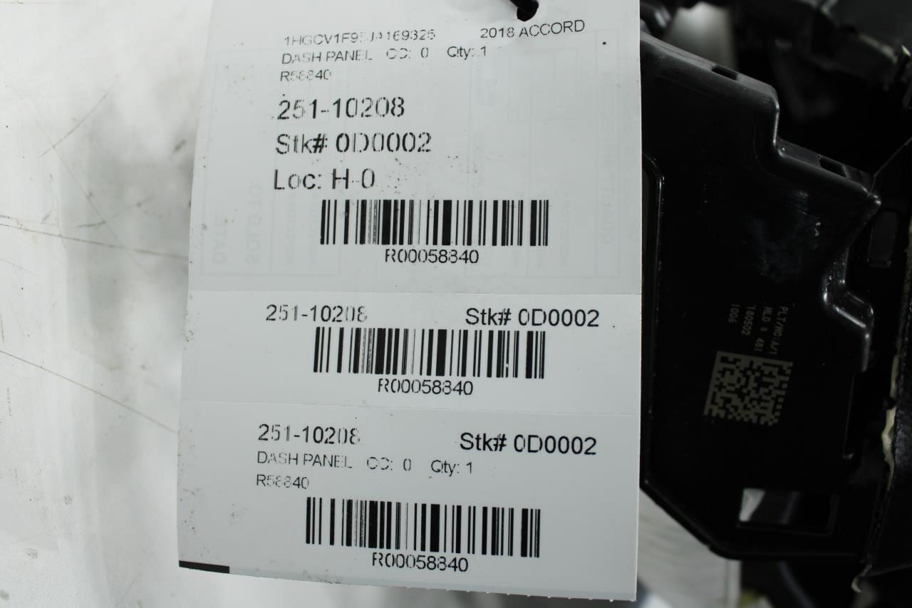 2018-2022 Honda Accord Dash Instrument Panel 77100-TVA-A10ZA OEM *ReaD* - Alshned Auto Parts