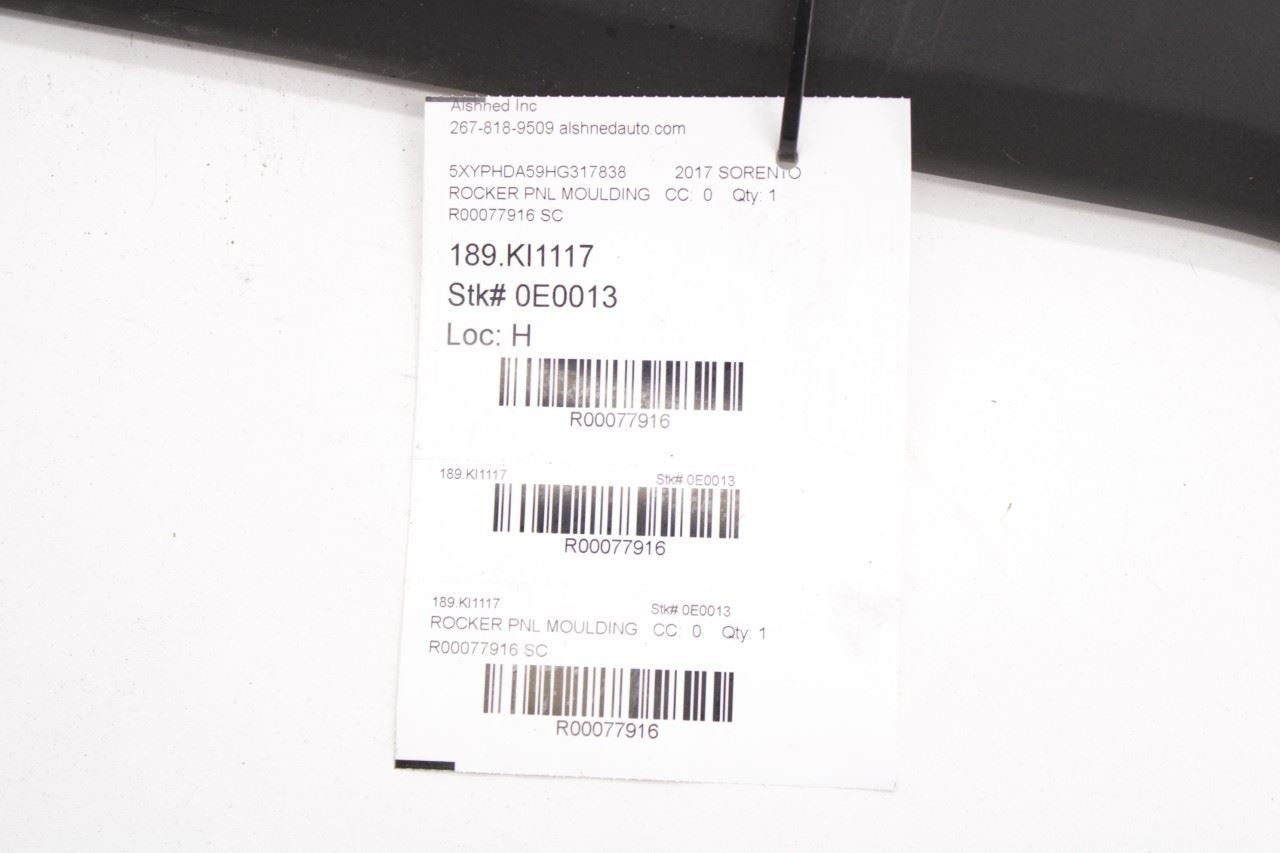 16-20 Kia Sorento EX Right Rocker Skirt Panel Molding Sill Cladding 87752-C6000 - Alshned Auto Parts