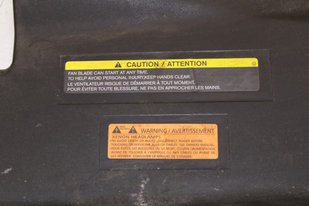 2014-2020 Infiniti QX60 Radiator Core Support Cover Sight Shield 62580-3JA0A OEM - Alshned Auto Parts